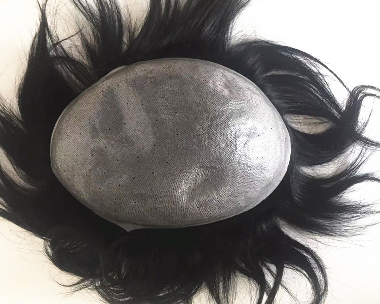 Thin skin toupees for men with holes hot sellers more brethable YL286